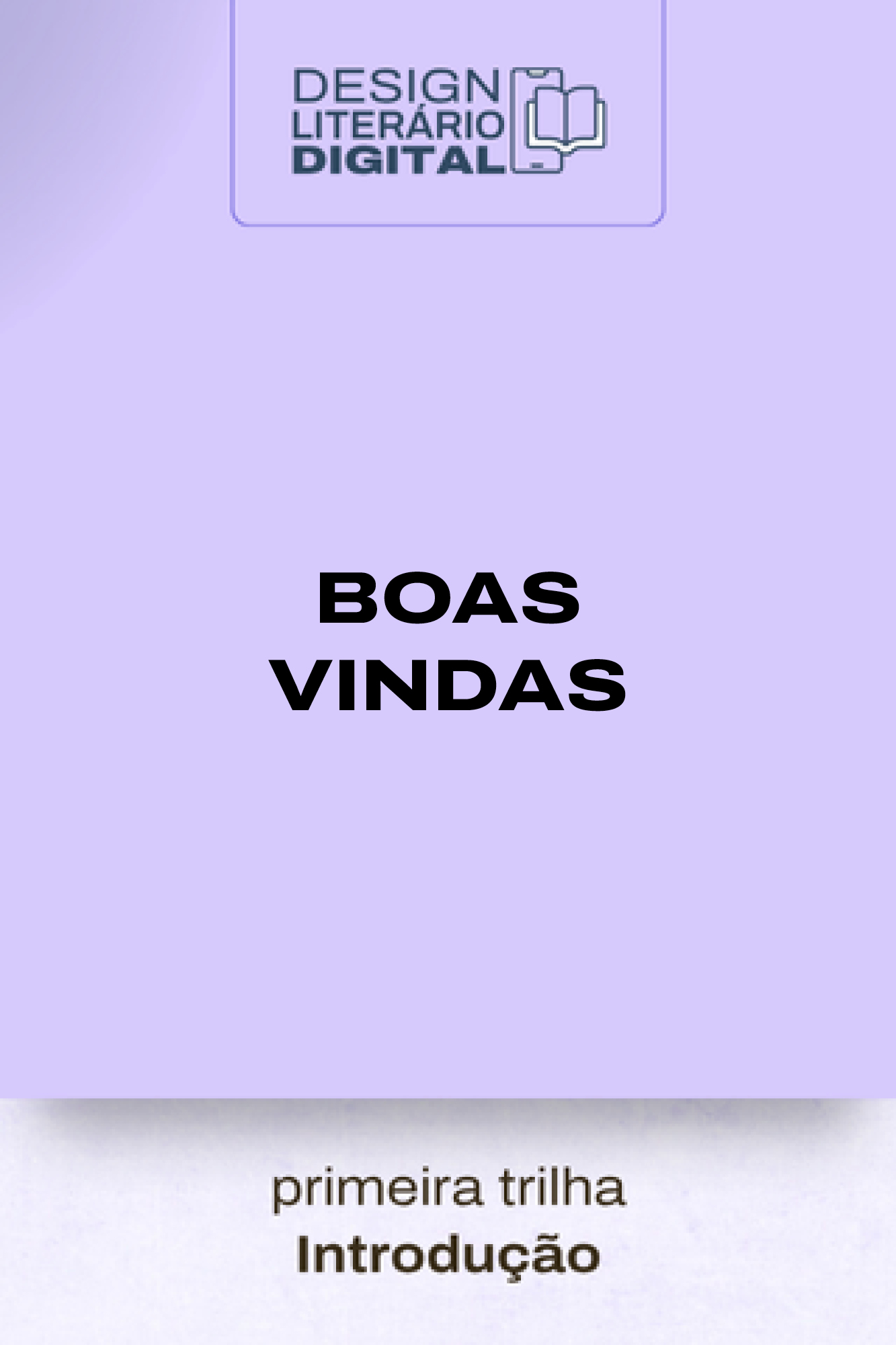 boas vindas e metadados